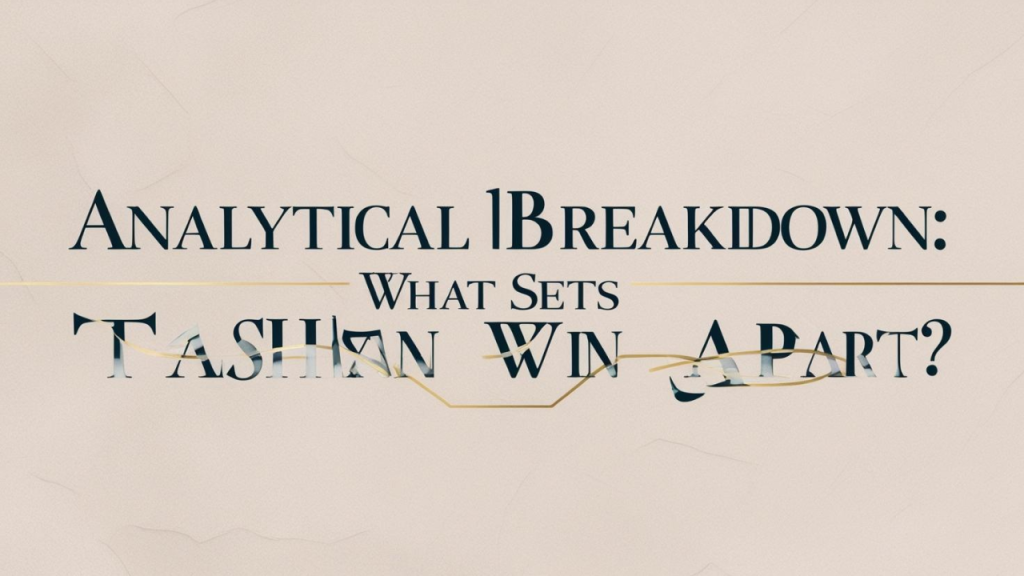 Analytical Breakdown: What Sets Tashan Win Apart?